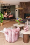 RICHMOND fotel DANA różowy - Richmond Interiors